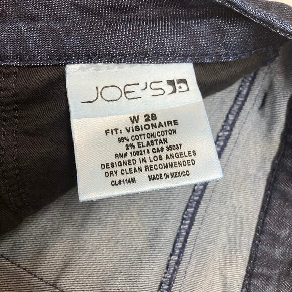 Joe's Jeans Visionaire Mid-Rise Dark Wash Flare Jeans Women's Size 28 Stretch - Picture 5 of 12